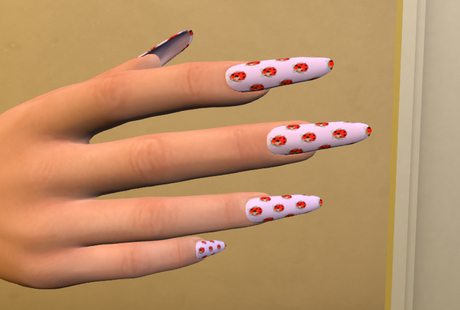 Second Life Marketplace - Pink Lady Bug Nails